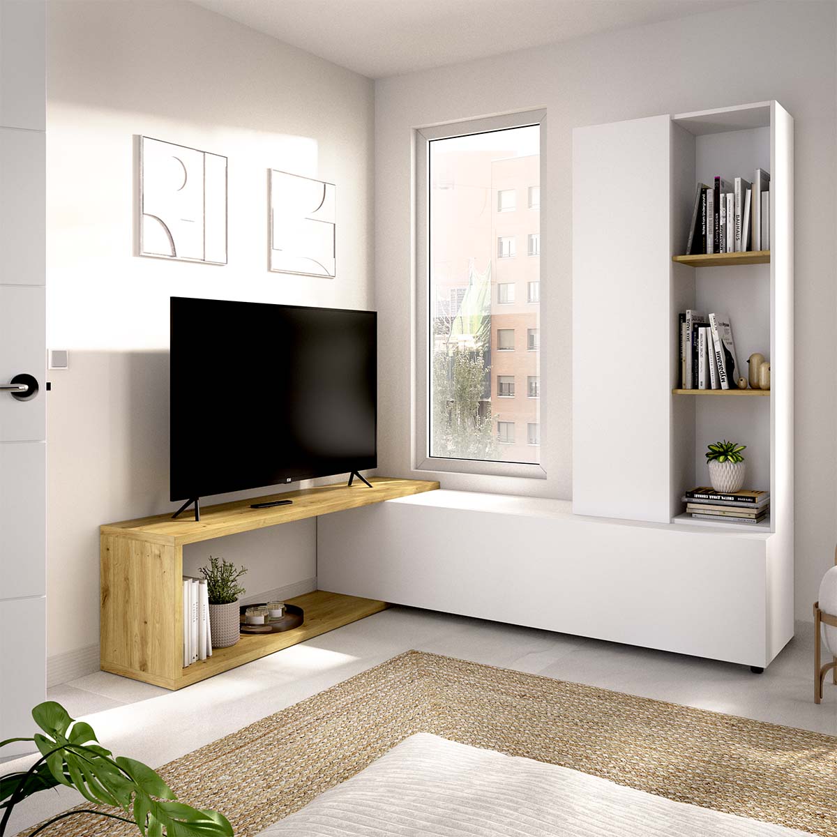 Mueble salón esquinero Don