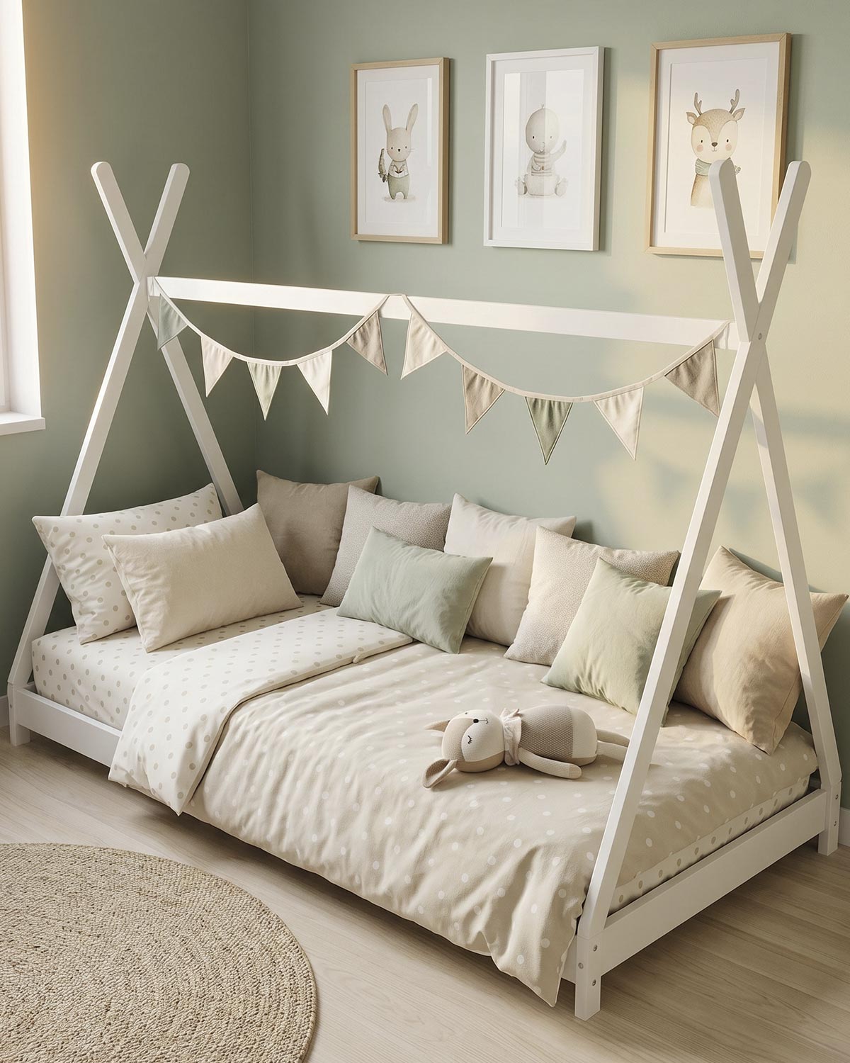 Cama cabaña tipi Noa
