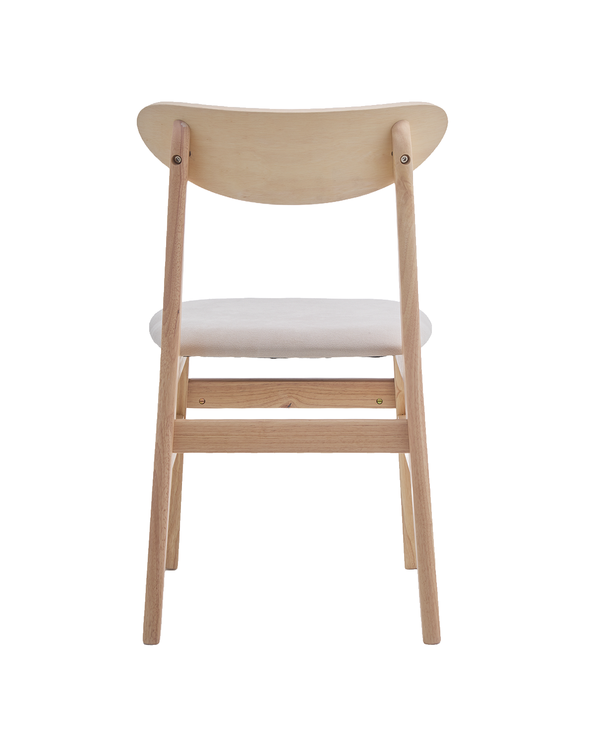 Set de 2 sillas de comedor en madera Tanya