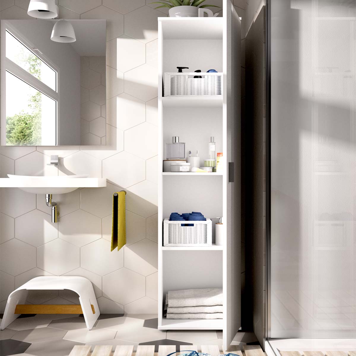 Armario multiusos de puerta batiente Fit