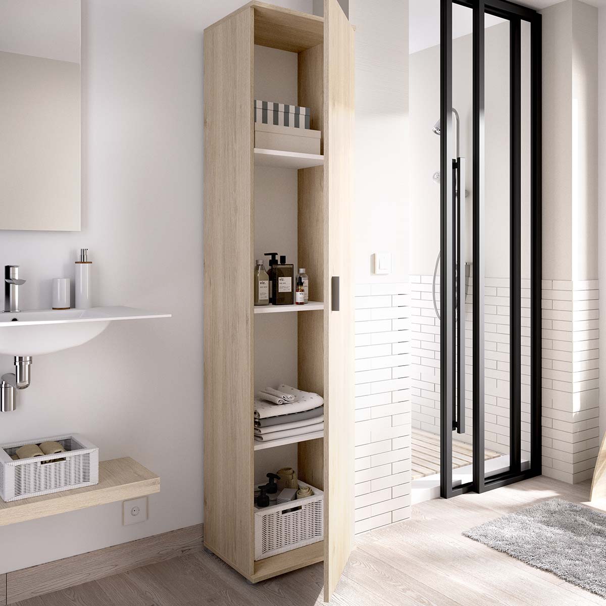 Armario multiusos de puerta batiente Fit