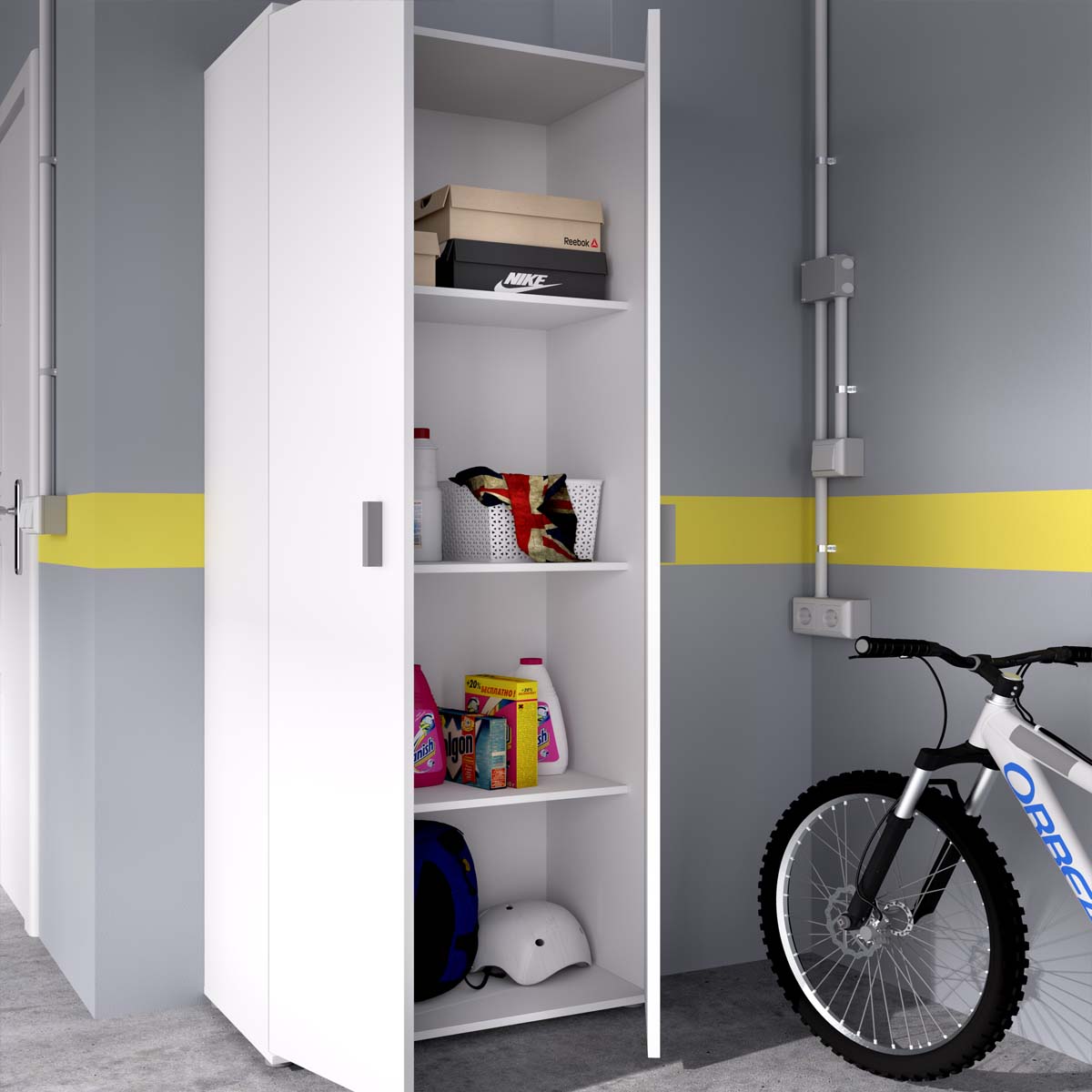 Armario multiusos de puertas batientes Fit