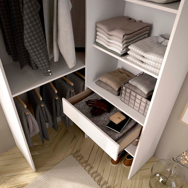 Armario vestidor rinconero con columna Suit