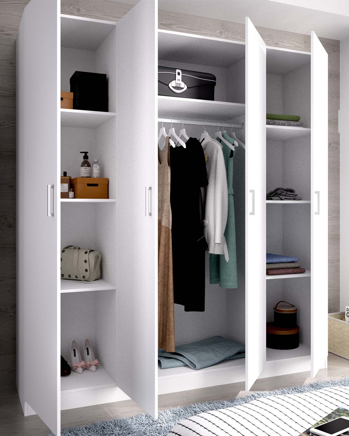 Armario de puertas batientes Maxi