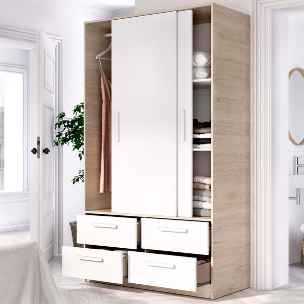 Armario de puertas correderas y cajones Slide