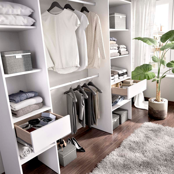 Armario vestidor regulable con dos columnas Suit