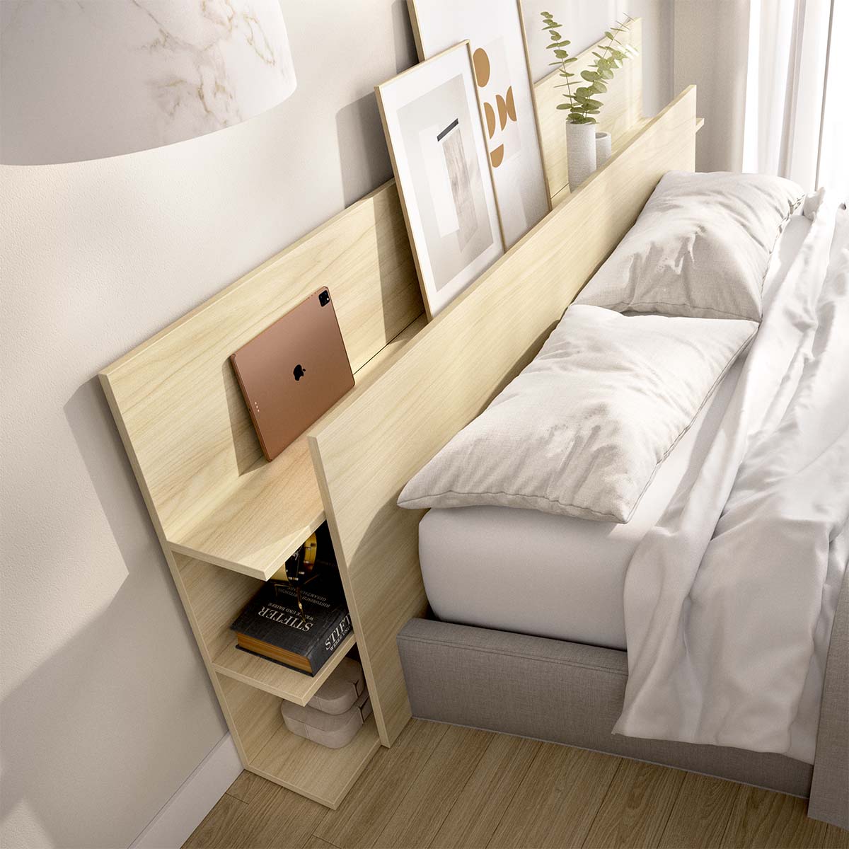 Cabecero con almacenaje Tori