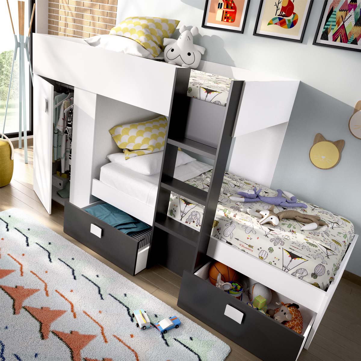 Cama tren reversible Groe