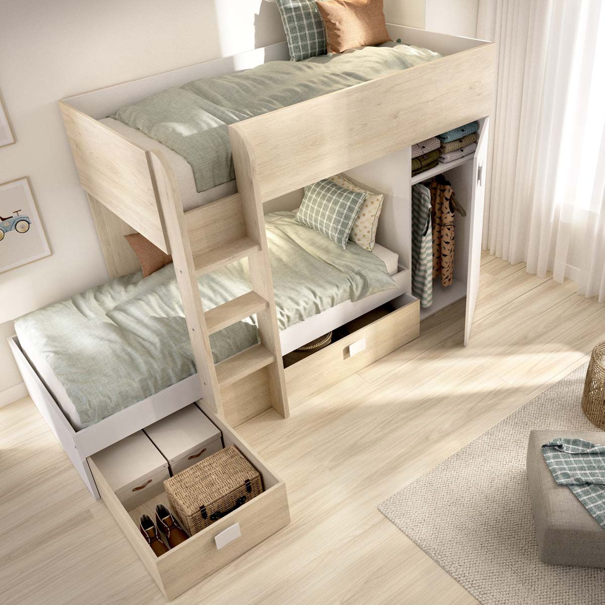 Cama tren reversible Move