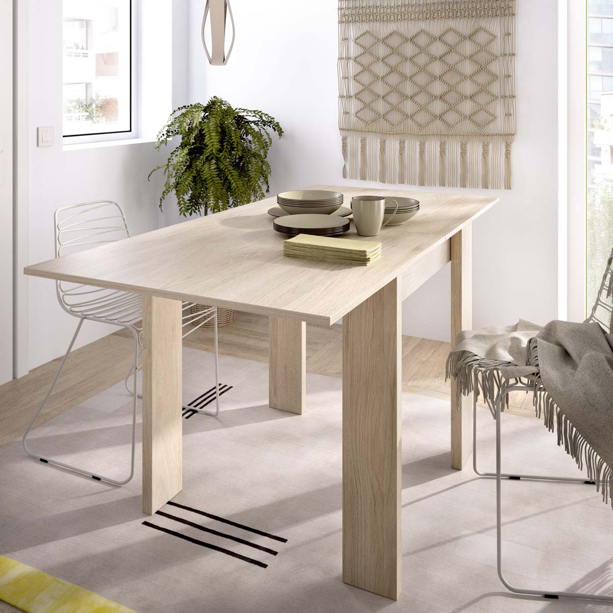 Mesa de comedor/auxiliar extensible Bok