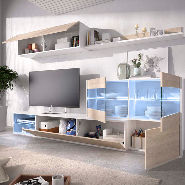 Mueble salón con luz Uma