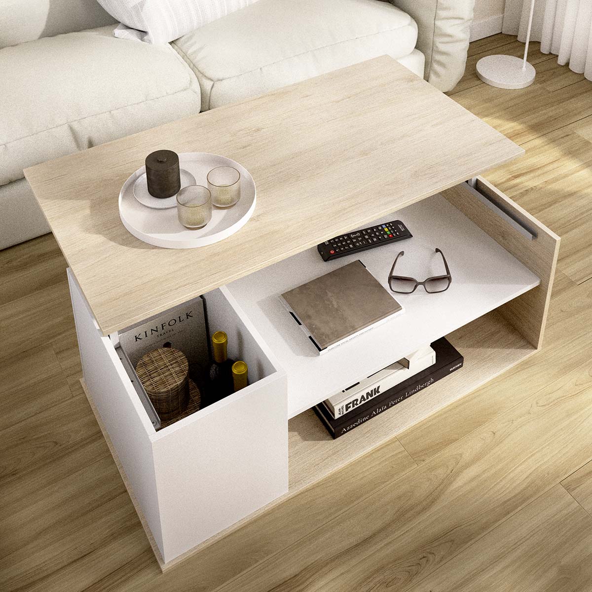 Mesa de centro elevable Bari