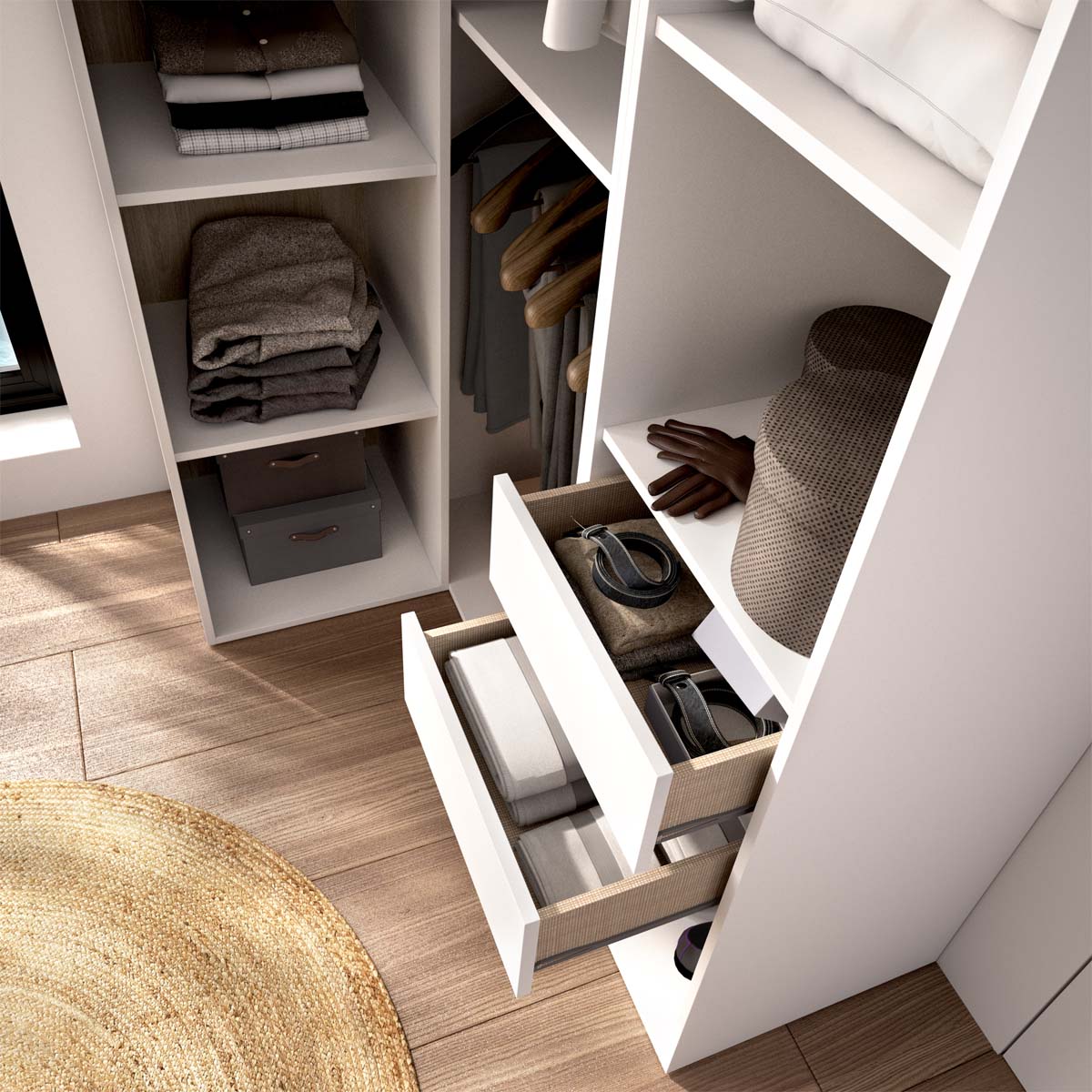 Módulo vestidor rinconero Suit