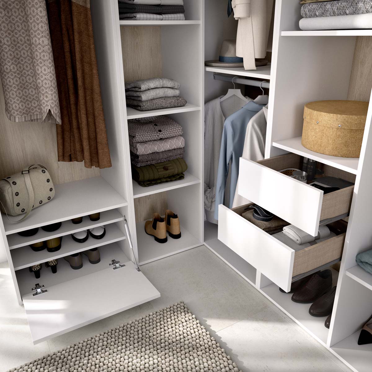 Módulo vestidor rinconero Suit