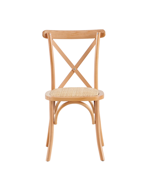 Set de 2 sillas de comedor en madera Cruz