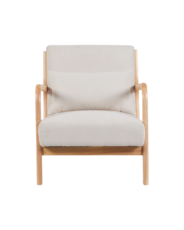 Sillón tapizado en tela Carrie