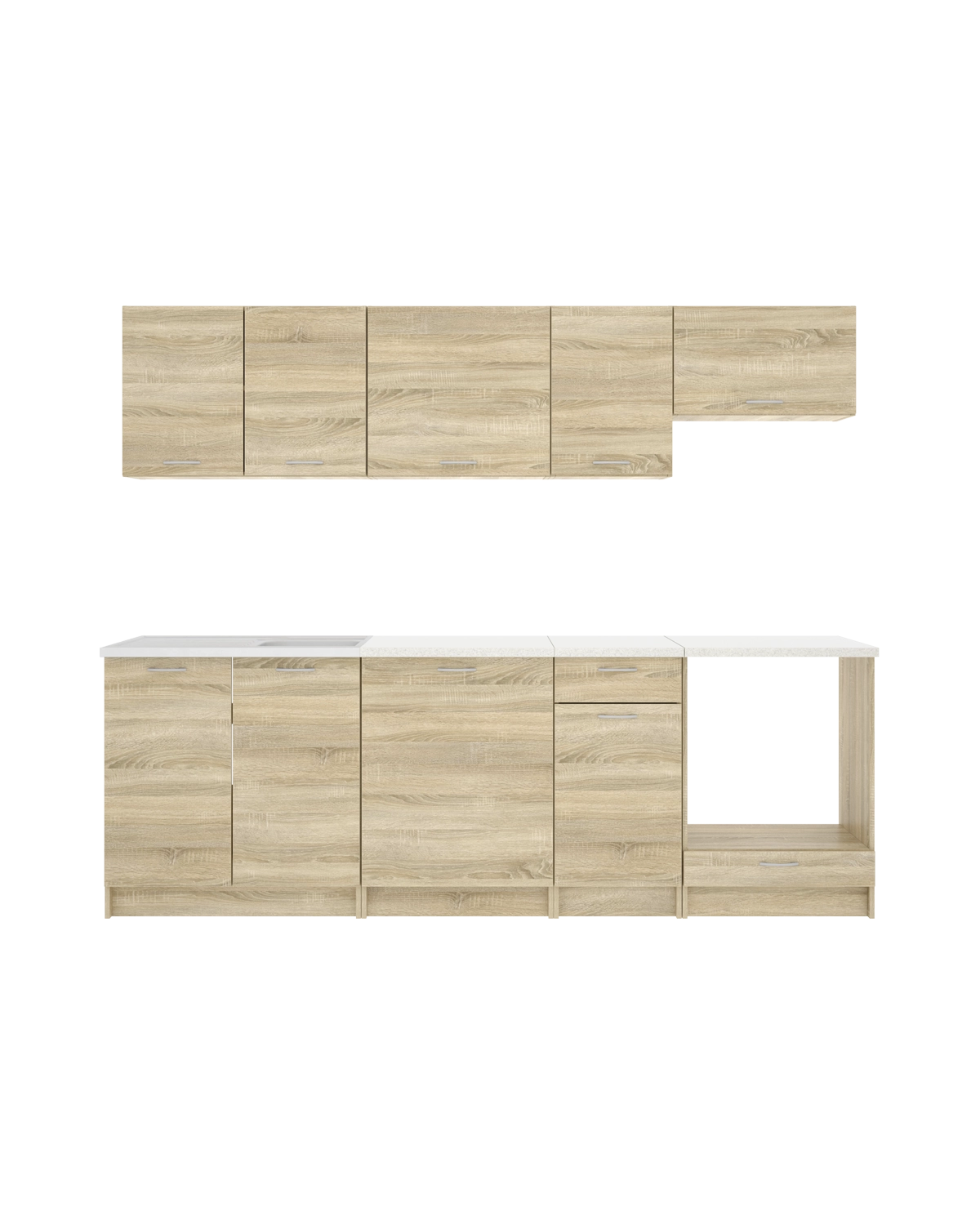 Cocina modular Kirsten con módulo de horno