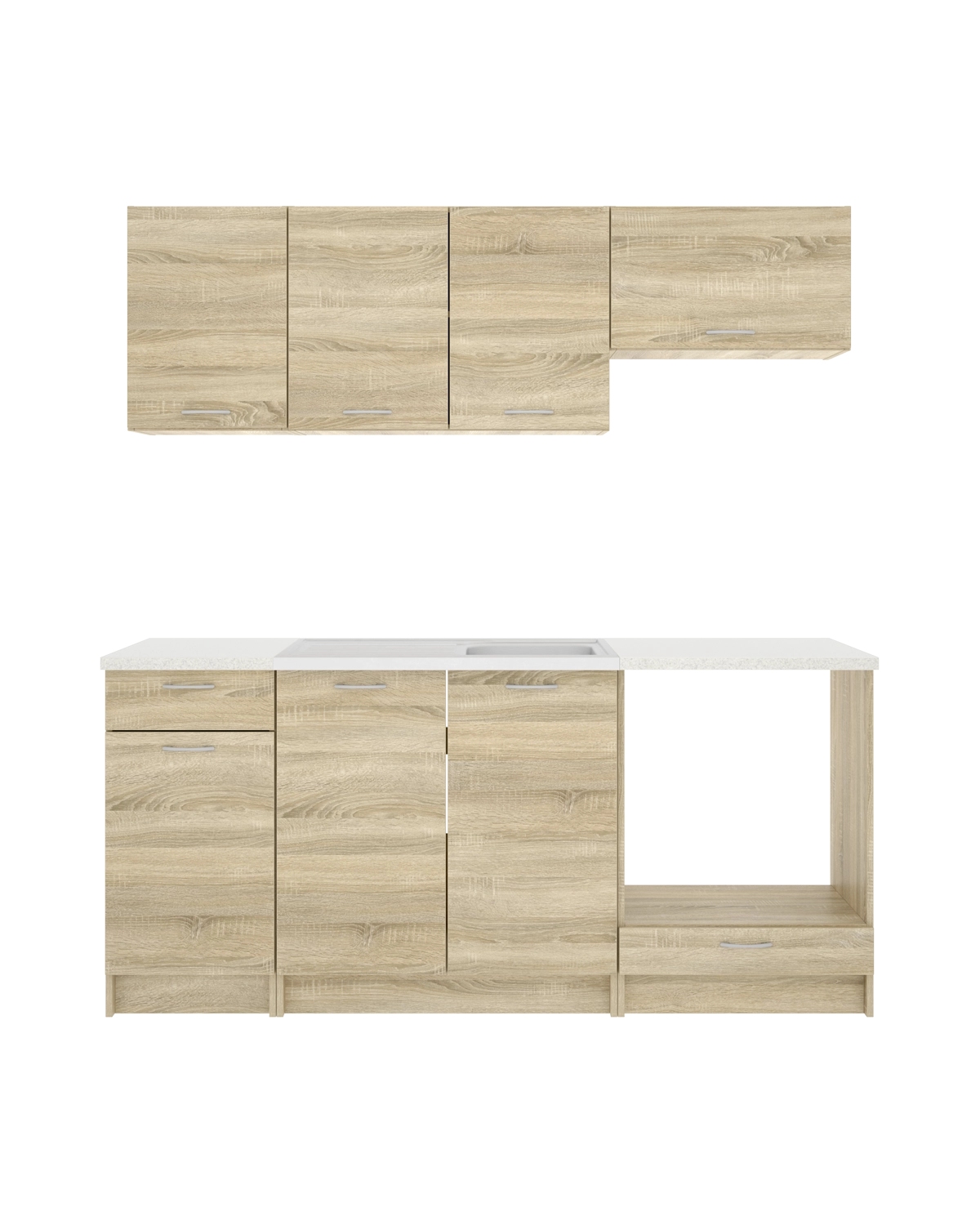 Cocina modular Kirsten con módulo de horno