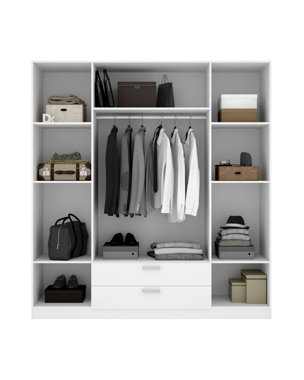 Armario de puertas batientes y cajones Maxi