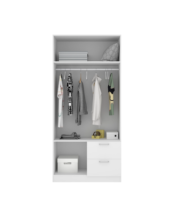 Armario de puertas batientes y cajones Maxi