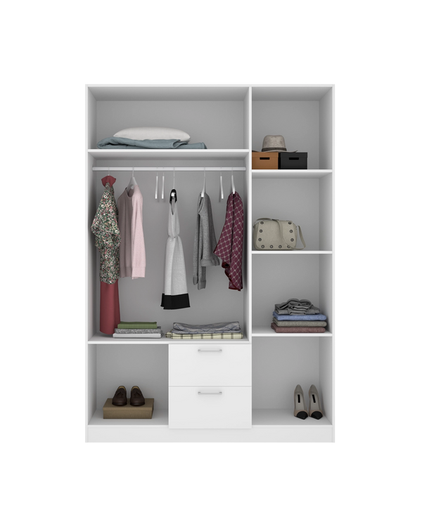 Armario de puertas batientes y cajones Maxi