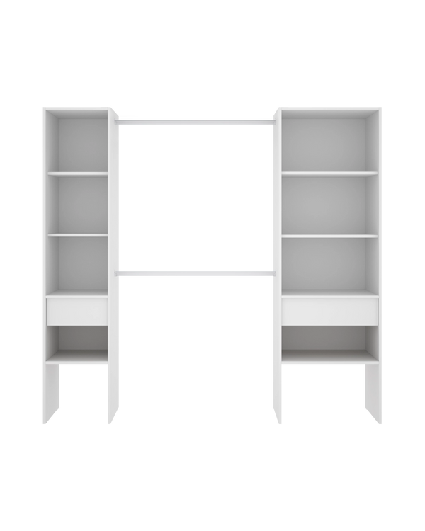 Armario vestidor regulable con dos columnas Suit