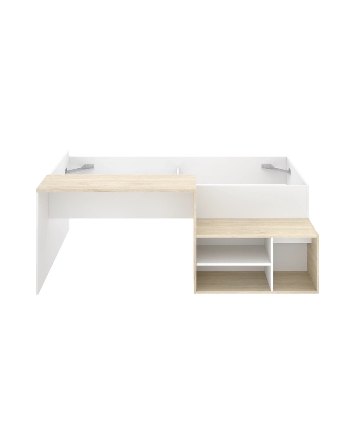 Cama individual con escritorio Kric