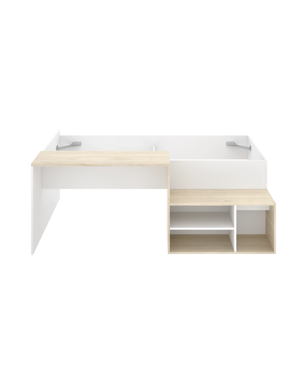 Cama individual con escritorio Kric