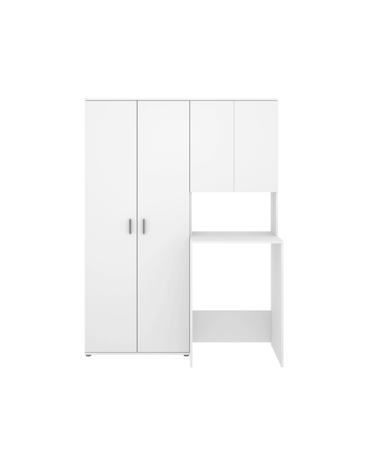 Conjunto de mueble para lavadora con modulo alto y armario auxiliar 2 puertas Fit