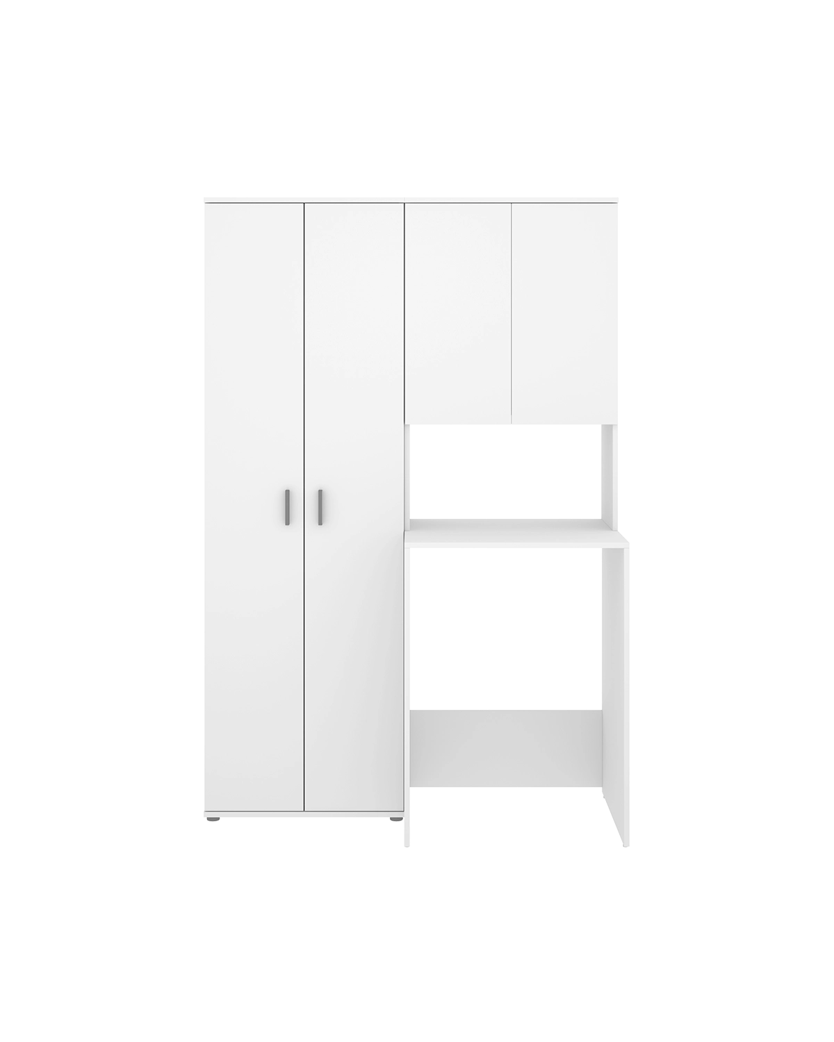 Armario para lavadora con modulo alto y armario auxiliar 2 puertas Fit