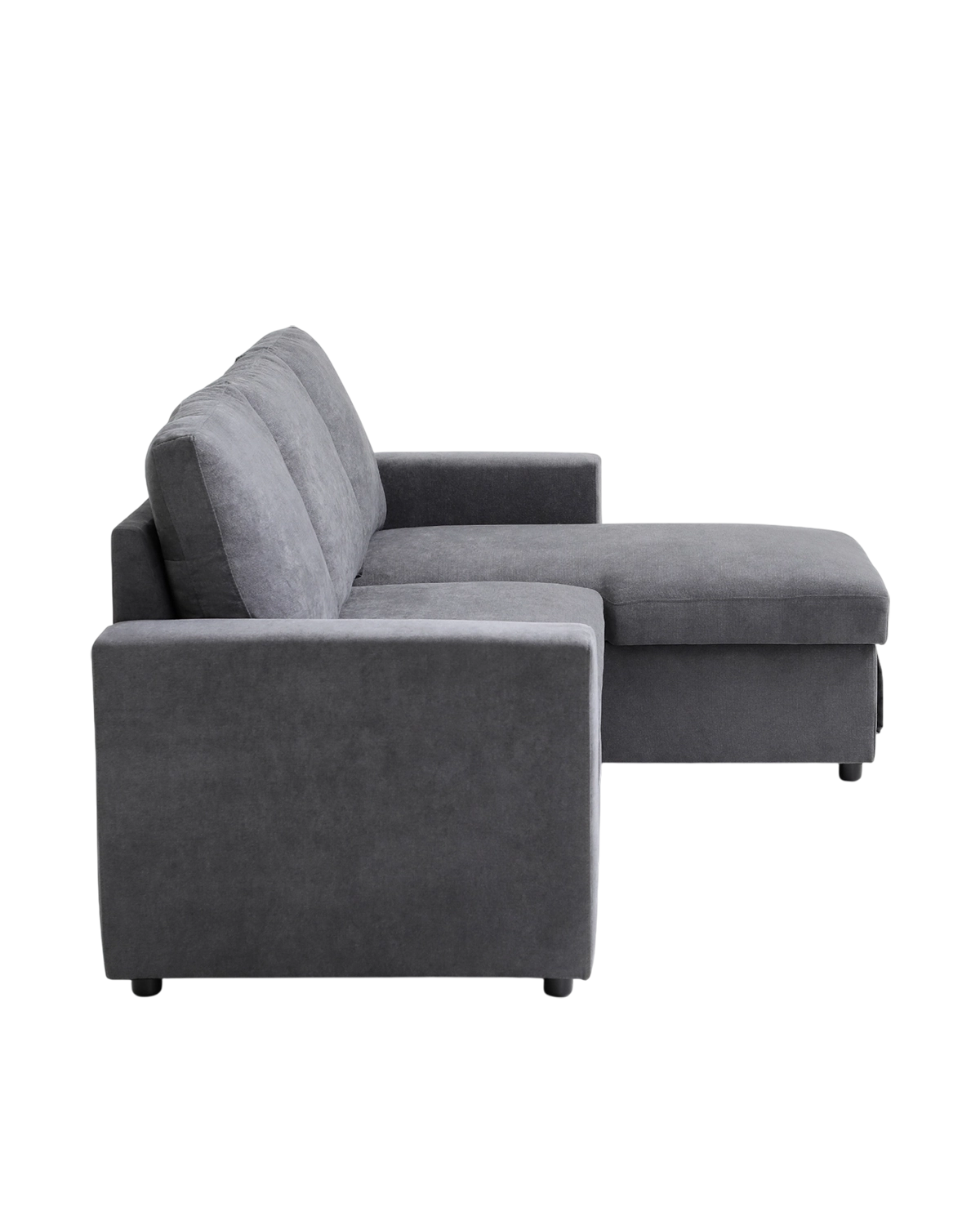 Sofá cama con chaise longue y almacenaje Ivy