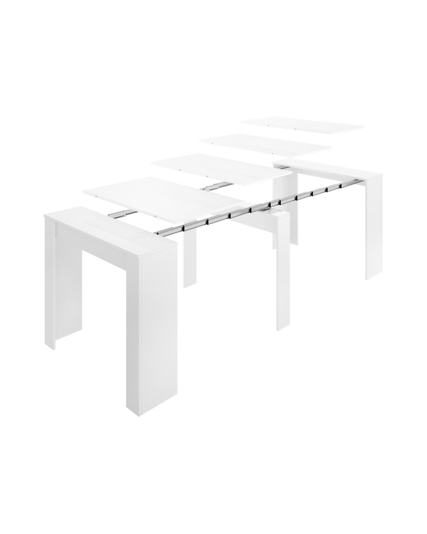 Pack ahorro de mesa extensible Kiona y sillas Corina