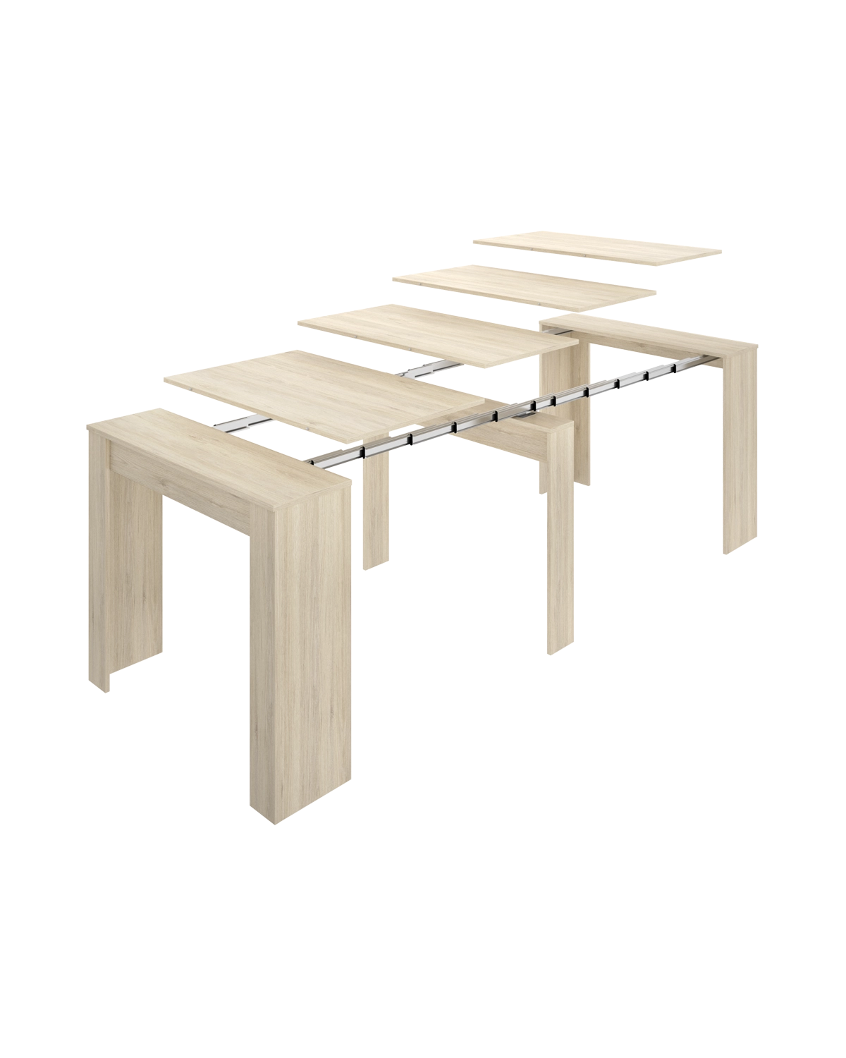 Pack ahorro de mesa extensible Kiona y sillas Manuela