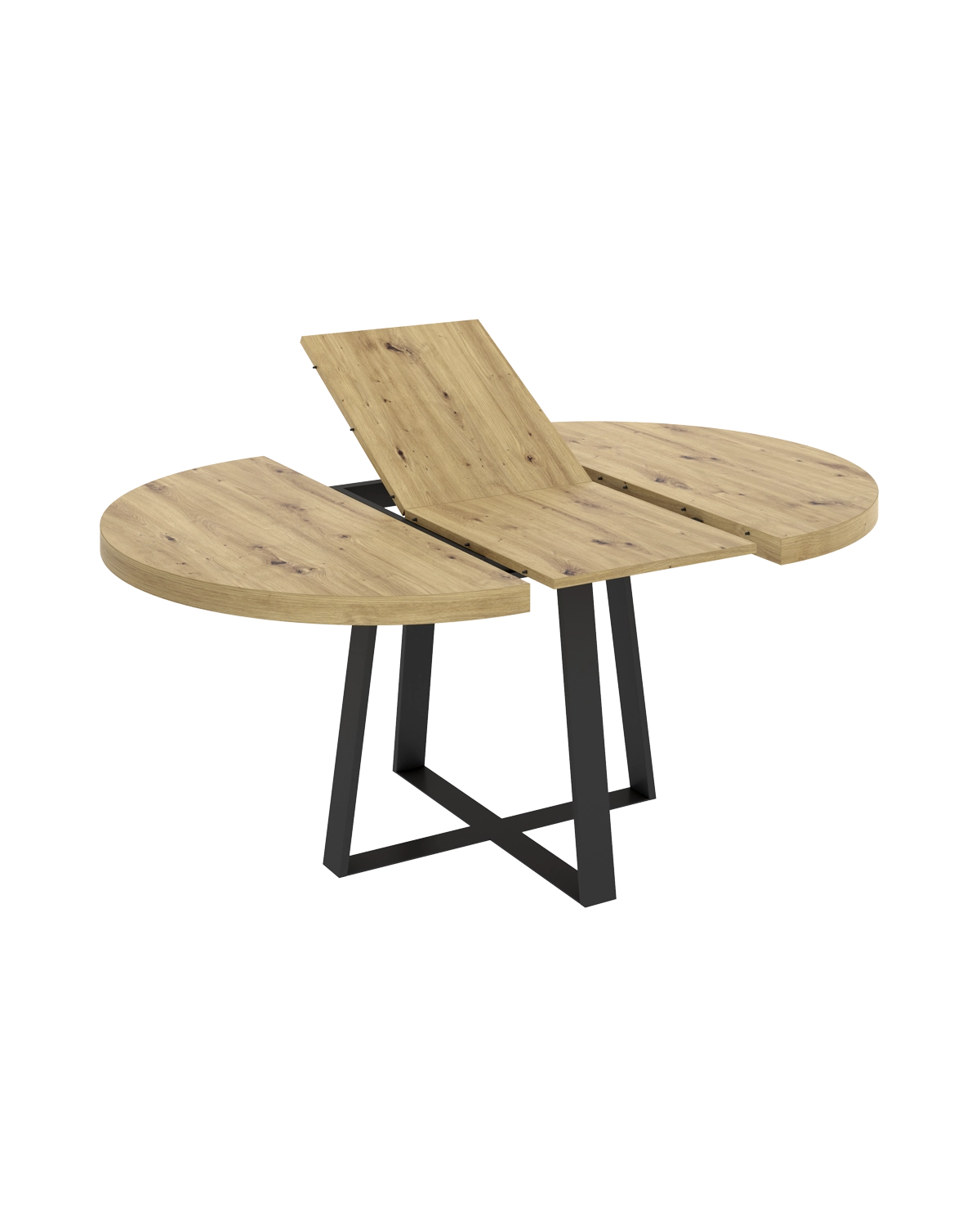 Mesa de comedor redonda extensible Duna