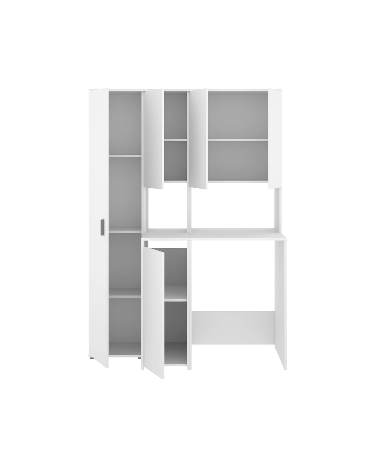 Armario para lavadora con modulo alto y columna multiusos Fit