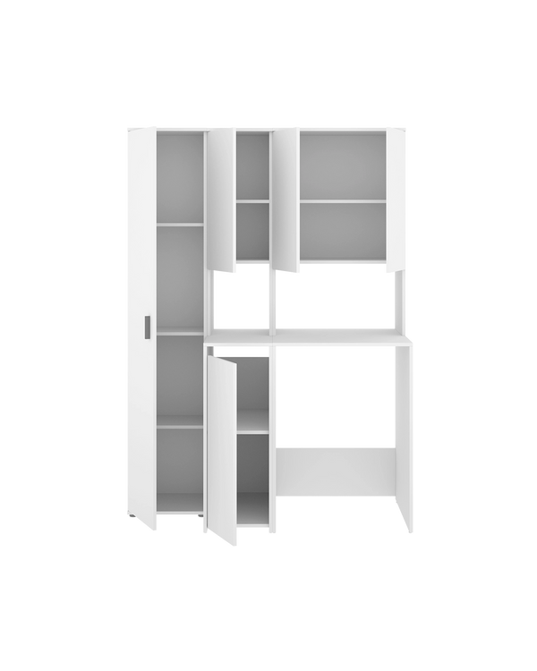 Armario para lavadora con modulo alto y columna multiusos Fit