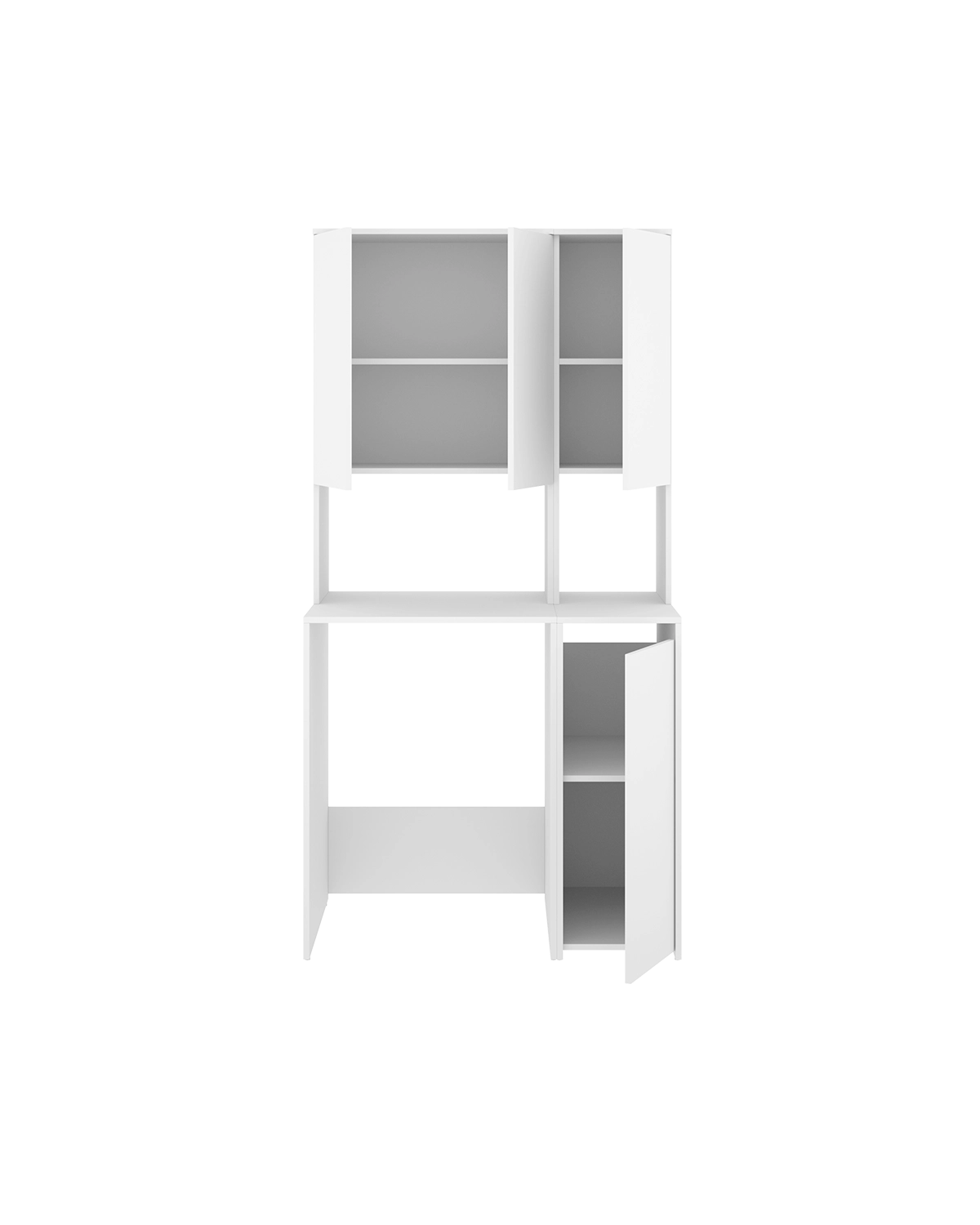 Armario para lavadora con modulo alto y mueble bajo auxiliar Fit