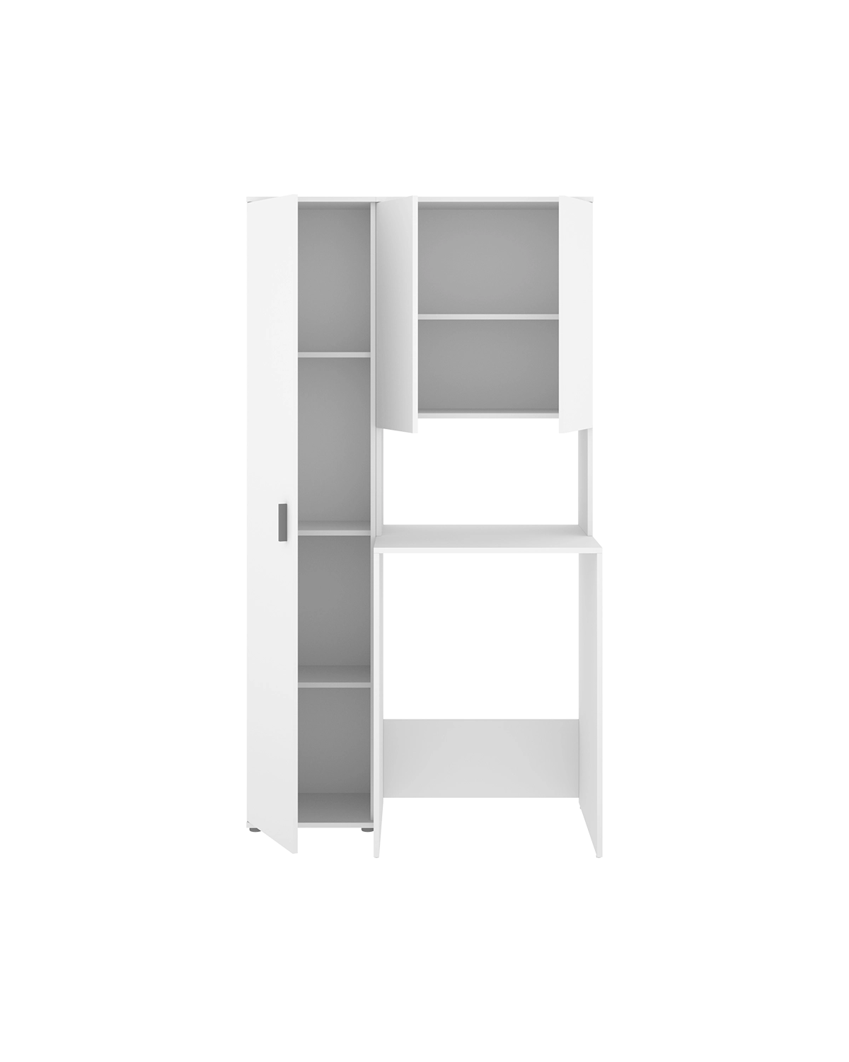 Armario para lavadora con modulo alto y columna auxiliar Fit
