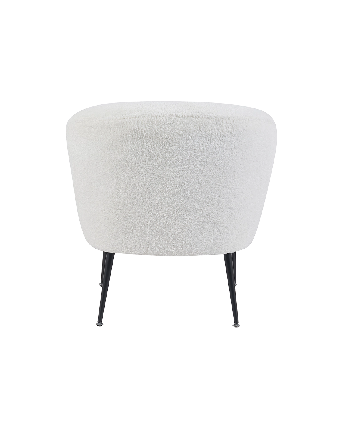 Sillón tapizado en teddy Emma