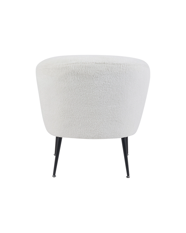 Sillón tapizado en teddy Emma