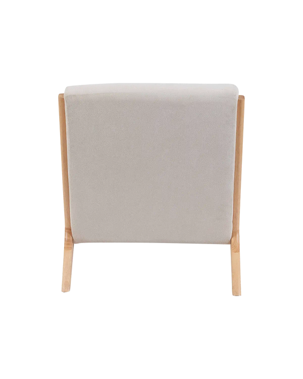 Sillón tapizado en tela Carrie