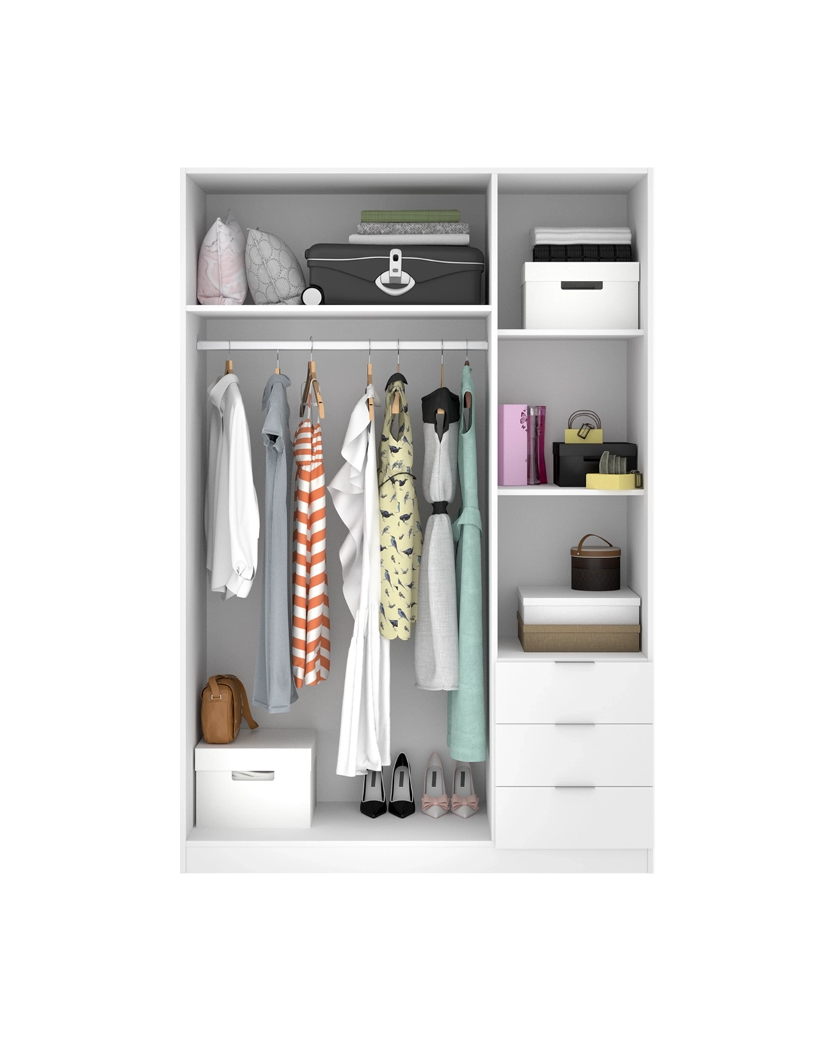 Armario de puertas batientes y cajones Essen