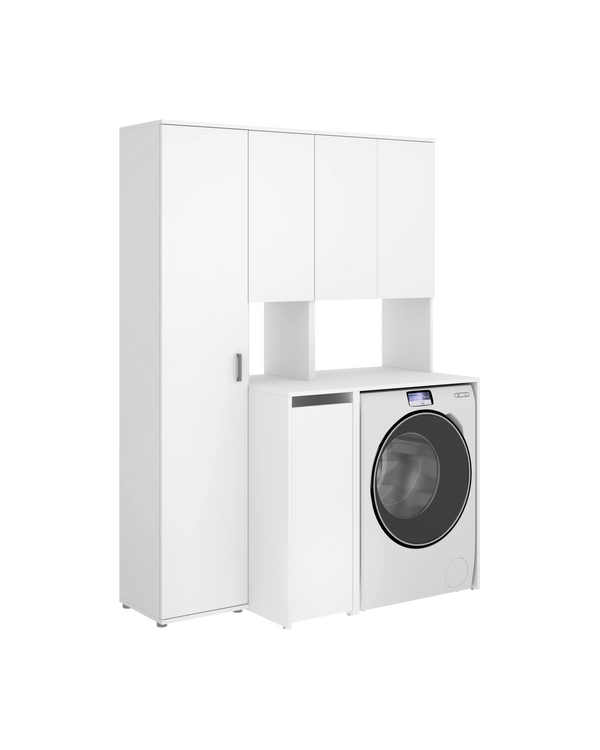 Armario para lavadora con modulo alto y columna multiusos Fit