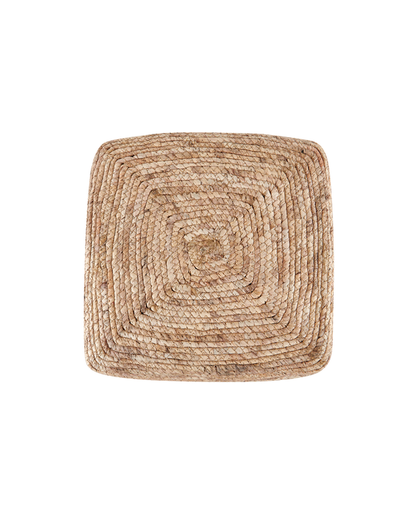 Puff en rattan natural Suzzette