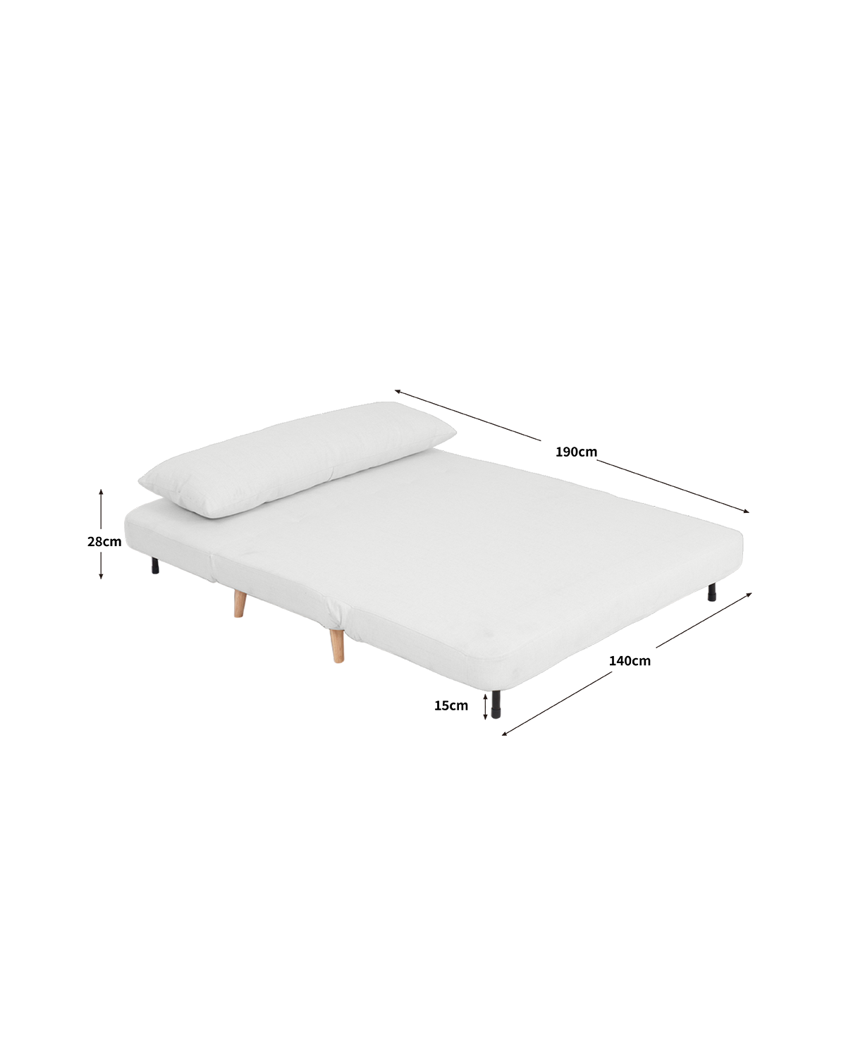 Sofá cama de 2 plazas Leann