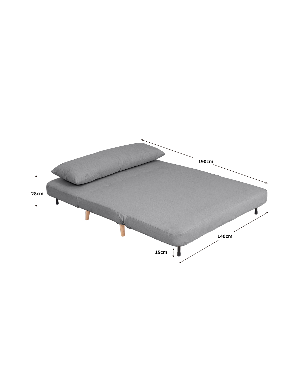 Sofá cama de 2 plazas Leann