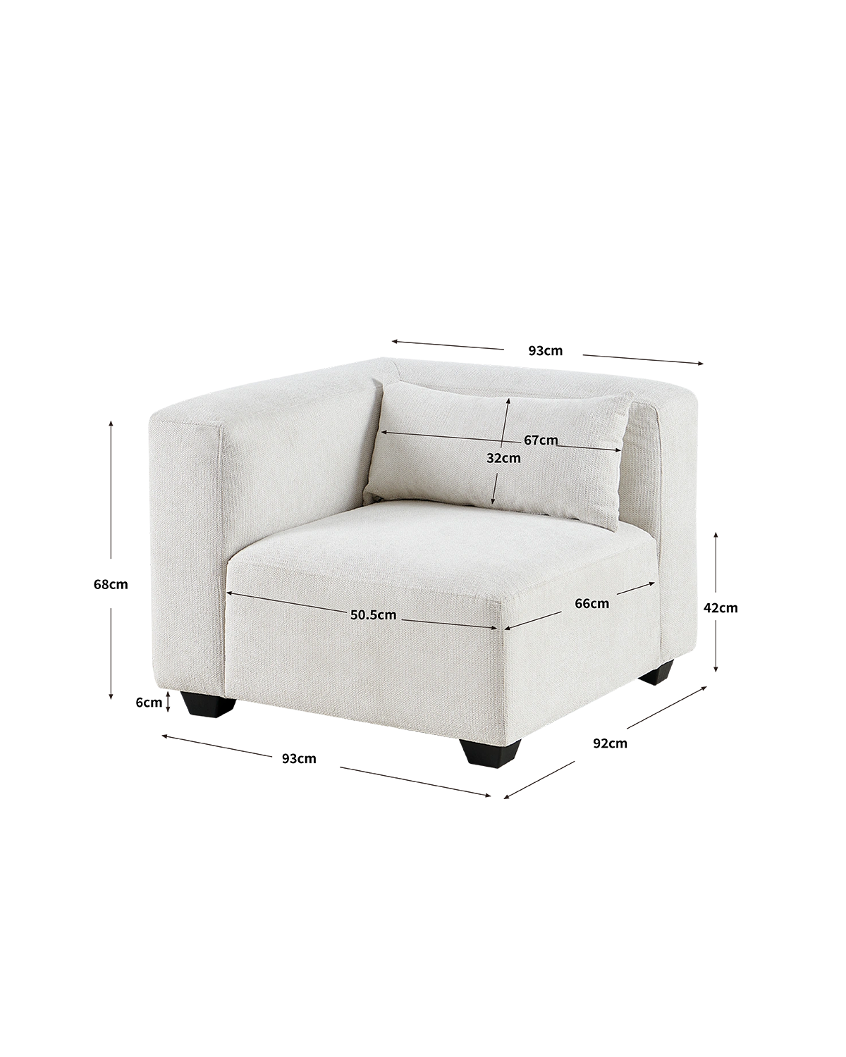 Módulo de sofá Liza derecha