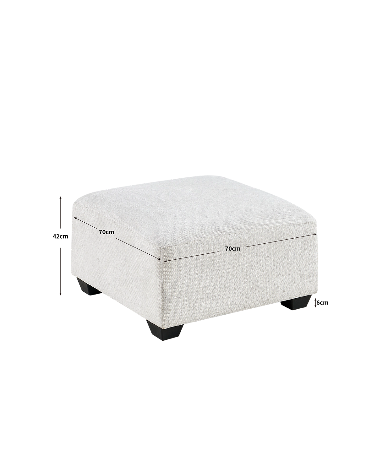 Módulo de sofá Liza reposapiés/puf