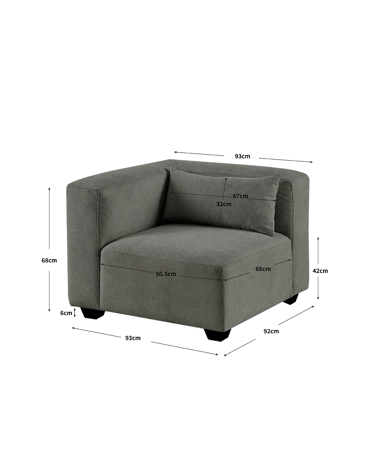 Módulo de sofá Liza derecha