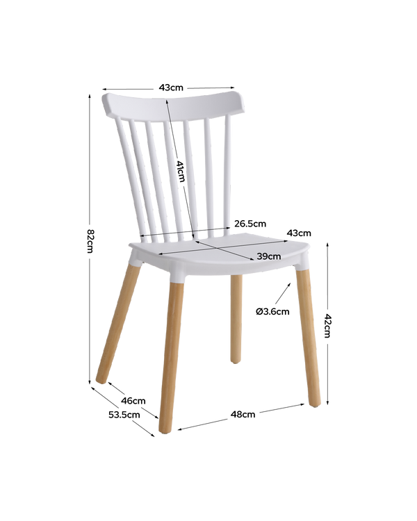 Pack ahorro de mesa Nola y sillas Kaye